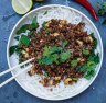 Vietnamese caramel pork and cashew stir-fry.