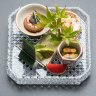 Zensai (a platter of tiny delicacies).
