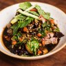 Slow-cooked Anatolian-style lamb with bulgur salad.