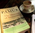 Reading Orhan Pamuk over a Turkish coffee after visiting the museum.