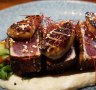 Favourite: Humuhumunukunukuapua'a makes seared Togarashi Ahi & Foie Gras with local hearts of palm, shiitake, bok choy, and mushroom kabayaki.