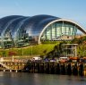 The Norman Foster-designed Sage Gateshead, a striking concert hall on the banks of the River Tyne.