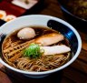 Katsuo (bonito) ramen, with egg.