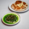 The "cheese course": Yunnan milk curd and bing bread.