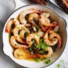 Adam Liaw's prawns with capers, garlic and butter. 