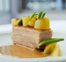 Go-to dish: Kurobuta pork belly, pickled green tomatoes and beach banana.