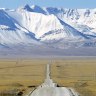 Kyrgyzstan, on road to the border. 