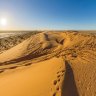 The Big Red sand dune in the Simpson Desert near Birdsville.