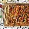 Tomato and spiced feta tart.