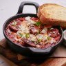 Shanklin's shakshuka comes with three (!) eggs.