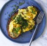 Serve these buttery scrambled eggs on sourdough toast.