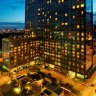 Two hotels in one: the 280-room Fairmont Makati and the Raffles Makati are part of the same 30-storey glass tower.