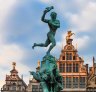 The Brabo fountain, created in 1887, in Antwerp's Grote Markt.