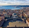 Naples is set around a beautiful bay.