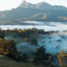 Scenic country views of Mount Warning in the Tweed Range.