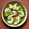 Aguachile "prawns".