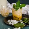 Passionfruit ginger and lime kombucha. 