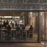 Sunda restaurant in Melbourne features scaffolding.