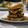 The MGX burger at Bar Margaux.