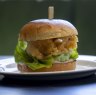 The prawn po'boy slider.