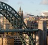 Tyne Bridge, Newcastle where you can find the Bridge Tavern.