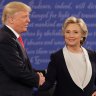 An otherwise bitter debate actually ended with kindness between Trump and Clinton
