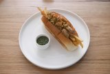 Levi's hot chicken roll.
