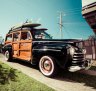 The eye-catching 1946 Ford Woody.