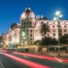 Hotel Le Negresco on Promenade des Anglais in Nice, France.