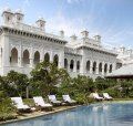 Each guest is greeted  in the same manner as the former royal residents of the palace.
