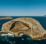 Spanning 130 metres wide, 60 metres high and 60 metres deep,  Cleft Island is so big it could engulf the Sydney Opera House.


Wilsons Promonotory