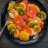 This colourful savoury (or sweet) fruit salad is packed with Vitamin C.