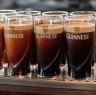 Pints settling at the Guinness museum in Dublin.