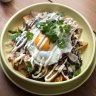 Chilaquiles (breakfast nachos).