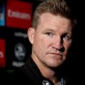 Collingwood coach Nathan Buckley has no regrets about putting his job on the line