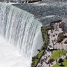 The Horseshoe Falls at Niagara Falls, Ontario.