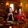 Good Food's Annabel Smith and Emma Breheny at Neighbourhood Wine, Fitzroy North.