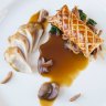 Luxe sauce: the jus gras with chicken.