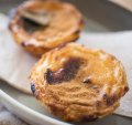 CInnamon and sugar crusted custard tarts.