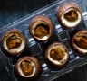 DIY creme eggs filled with caramel and mascarpone.