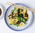 Hetty McKinnon's broccoli wontons with umami crisp.
