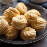 Melting moments sandwiched with tangy passionfruit icing.
