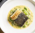 Go-to dish: Murray cod with broad beans.