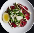 Thin shavings of eye fillet in the beef carpaccio practically melt in your mouth.