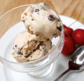 Christmas pudding ice-cream.