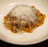 Luscious: Tagliatelle with ragu bolognese.