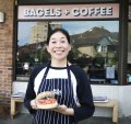 Chef Tomoko Niwa at Best Bagel Co. in Cremorne.