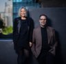 Vicki Wild and Martin Benn on the terrace of their soon-to-open restaurant, Society. 