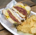 Must-try dish: The hot salt beef bagel with dill pickles and mustard is a tender meat dream.