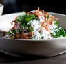 Salad of fresh-picked spanner crab, coconut and coriander.